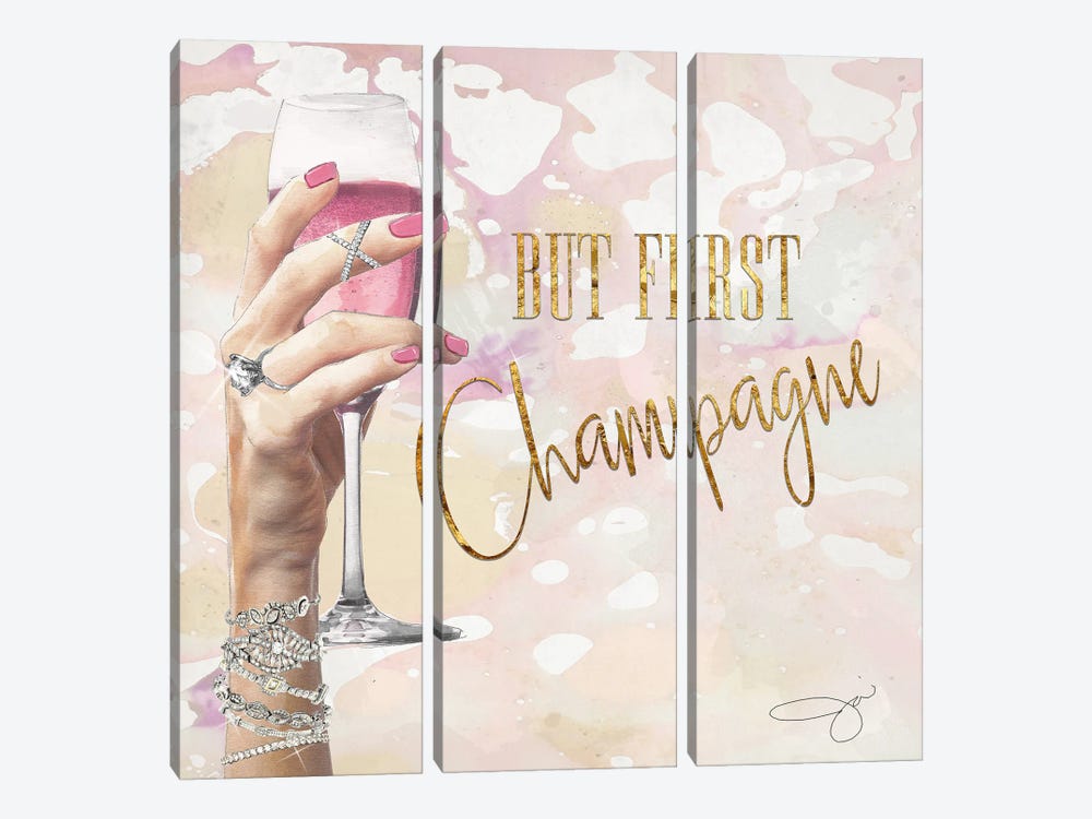 But First by Studio One 3-piece Canvas Wall Art