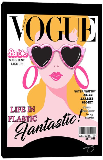 Life In Plastic Canvas Art Print - Vogue Art