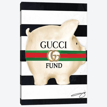 Gucci Fund Canvas Print #SOJ17} by Studio One Art Print