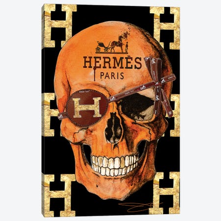 Hermes Skull Canvas Print #SOJ21} by Studio One Canvas Print
