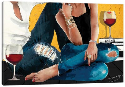 Chill Canvas Art Print - Women's Pants Art