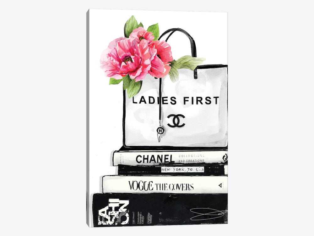 Studio One Canvas Wall Decor Prints - Ladies First ( Fashion > Fashion Brands > Chanel art) - 40x26 in