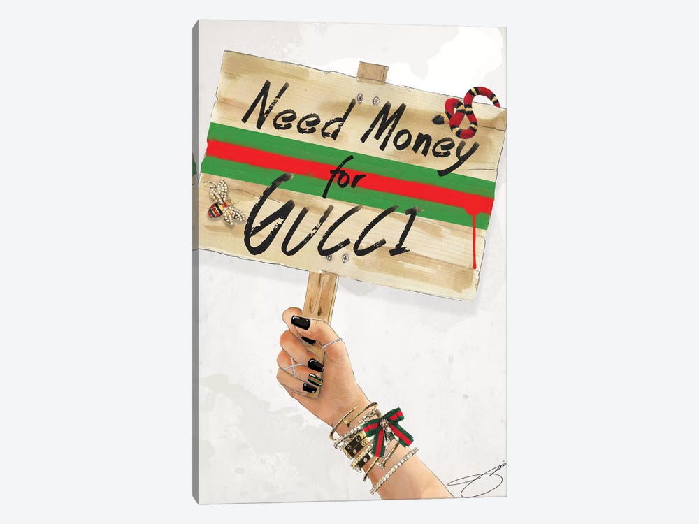 Need Gucci by Studio One 1-piece Canvas Artwork