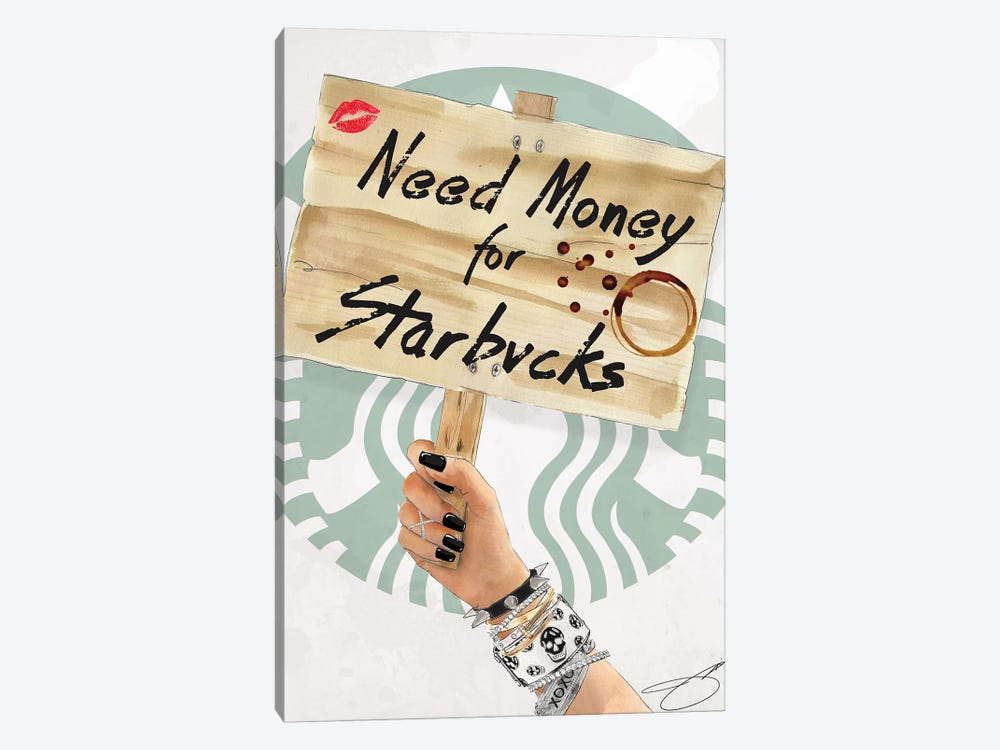 Need Starbucks by Studio One 1-piece Canvas Print