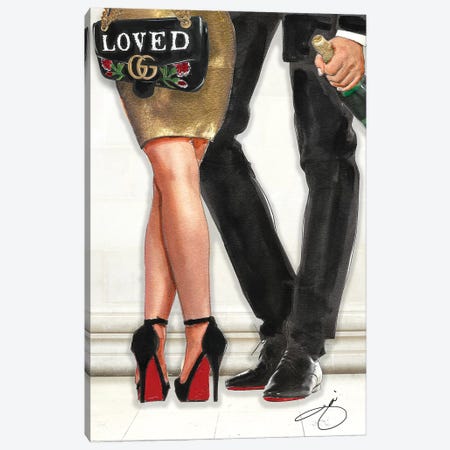 Louis Vuitton Bag And Louboutin Heels C - Canvas Wall Art