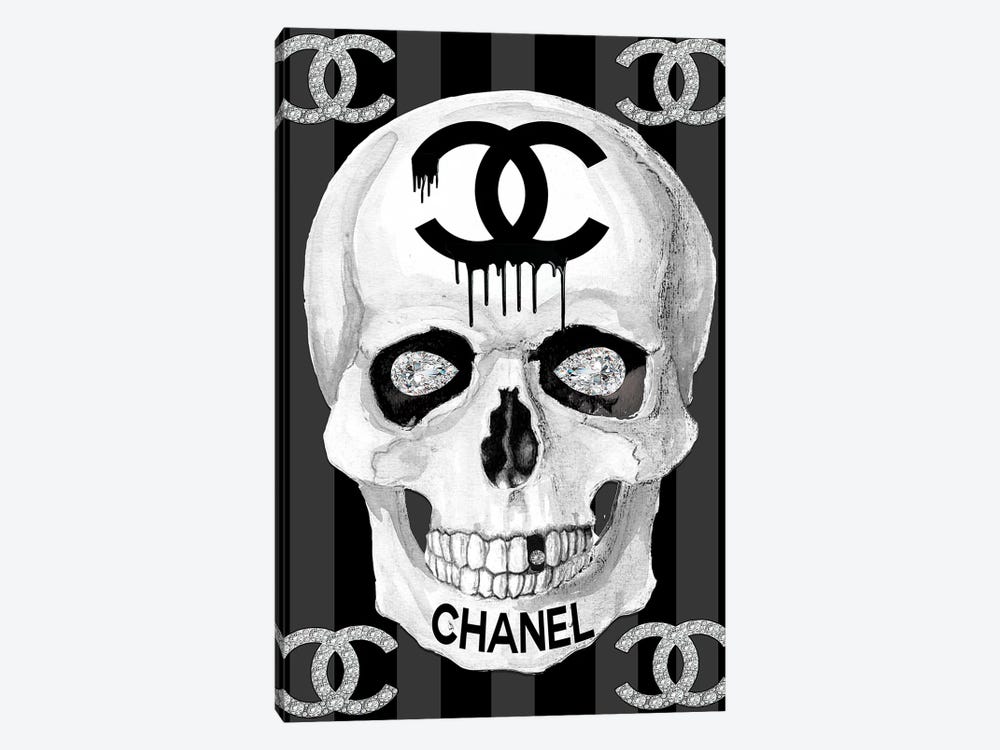 Chanel Skull by Studio One 1-piece Canvas Wall Art