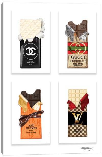 Couture Cravings Canvas Art Print - Chocolate Art