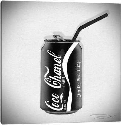 Coco Cola Classic Canvas Art Print - Food & Drink Typography