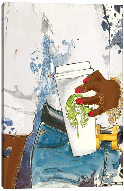 Faith In Starbucks Canvas Art Print - Fashion is Life