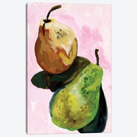 Pair Of Pears Canvas Print #SOK10} by Patti Sokol Art Print