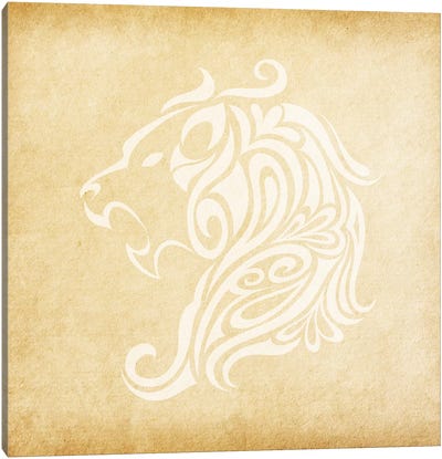 Influential Lion Canvas Art Print - Symbols Of Luminosity
