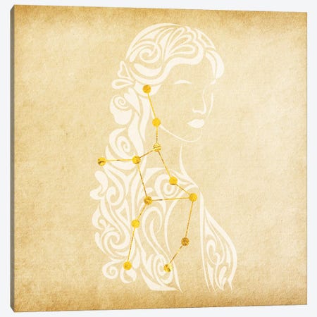 Meticulous Maiden with Constellation Canvas Print #SOL13} by 5by5collective Canvas Artwork