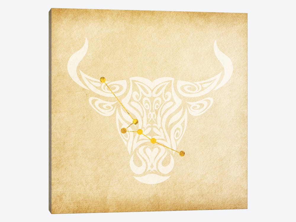 Reliable Bull with Constellation by 5by5collective 1-piece Canvas Print