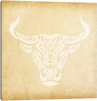 Reliable Bull Canvas Art Print - Taurus
