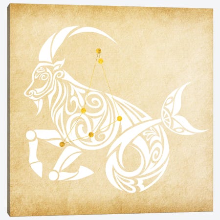 Trustworthy Sea-Goat with Constellation Canvas Print #SOL19} by 5by5collective Canvas Art