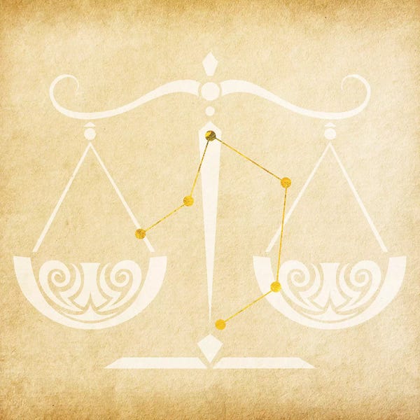 Libra: Balanced Scale with Constellation by 5by5collective