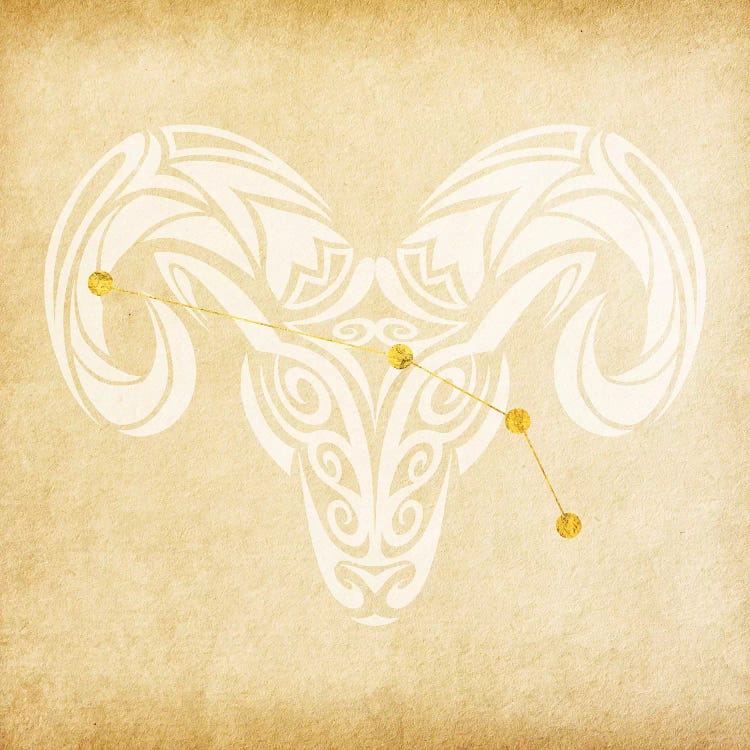 Courageous Ram with Constellation by 5by5collective wall art