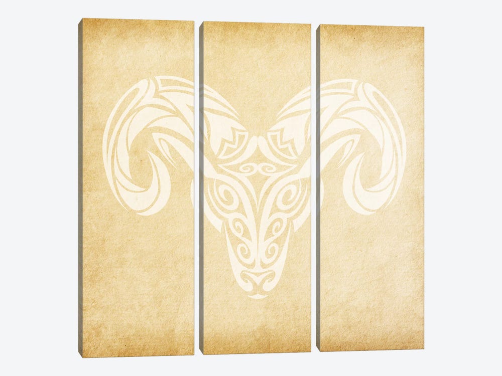 Courageous Ram by 5by5collective 3-piece Art Print