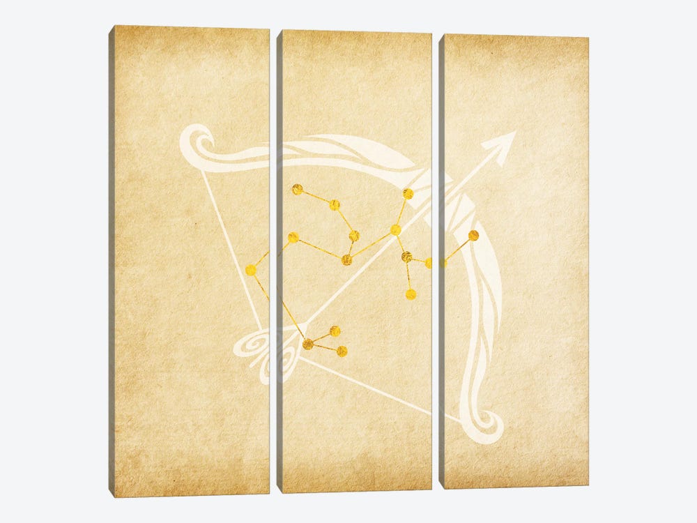 Independent Archer with Constellation by 5by5collective 3-piece Canvas Artwork