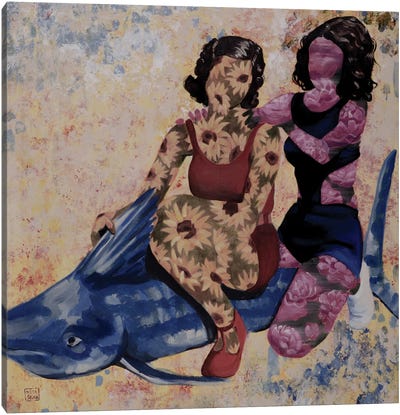 Fishes Canvas Art Print - Women's Swimsuit & Bikini Art