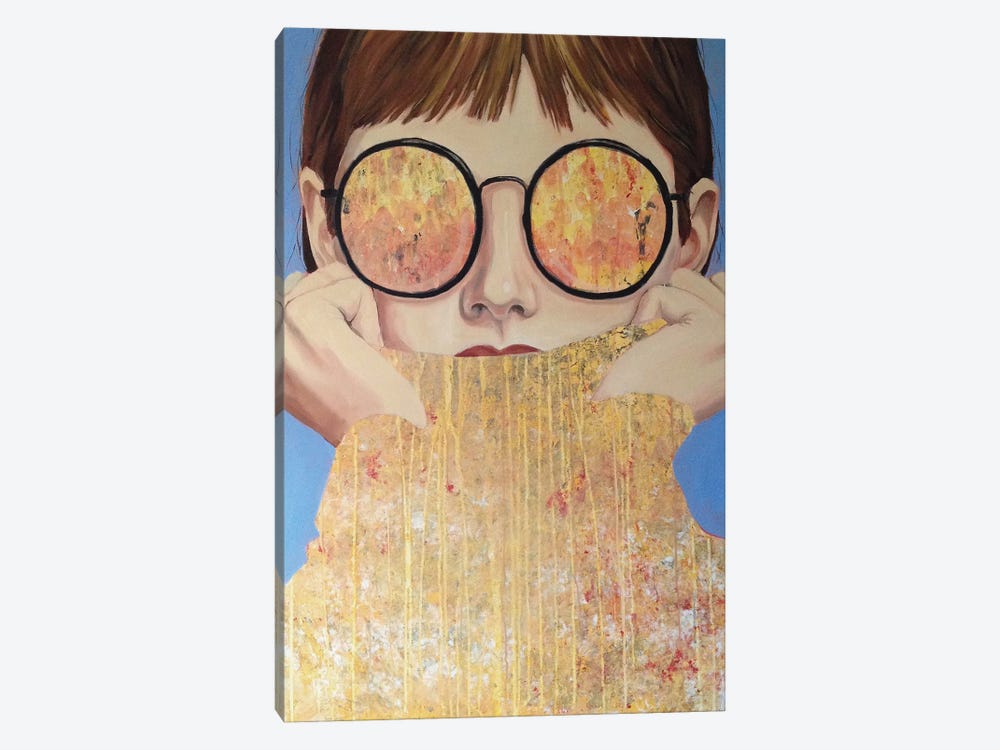 Hiding Disappearing by Meta Solar 1-piece Canvas Art Print