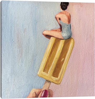Ice Cream II Canvas Art Print - Women's Swimsuit & Bikini Art