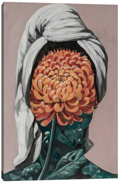 Chrysanthemum Canvas Art Print - Meta Solar
