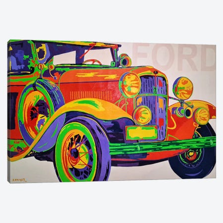 Classic Cars - Ford Canvas Print #SON22} by Sonaly Gandhi Art Print