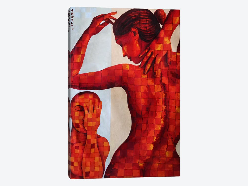 Couple In Love I by Sonaly Gandhi 1-piece Canvas Art Print