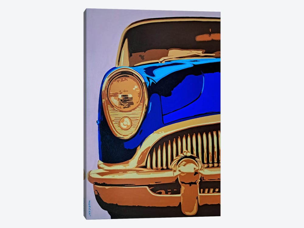 Classic Car - Buick Super Riviera 1953 by Sonaly Gandhi 1-piece Canvas Art
