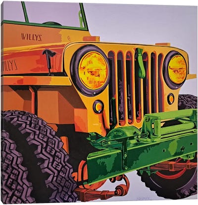 Hand Made Monster Jeep Artwork three Dimensional Oil Painting