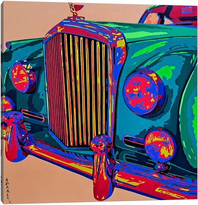 Classic Car - Bentley 1959 Canvas Art Print - Preppy Pop Art