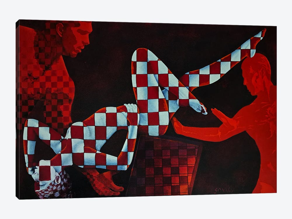 Couple In Love IV by Sonaly Gandhi 1-piece Canvas Artwork