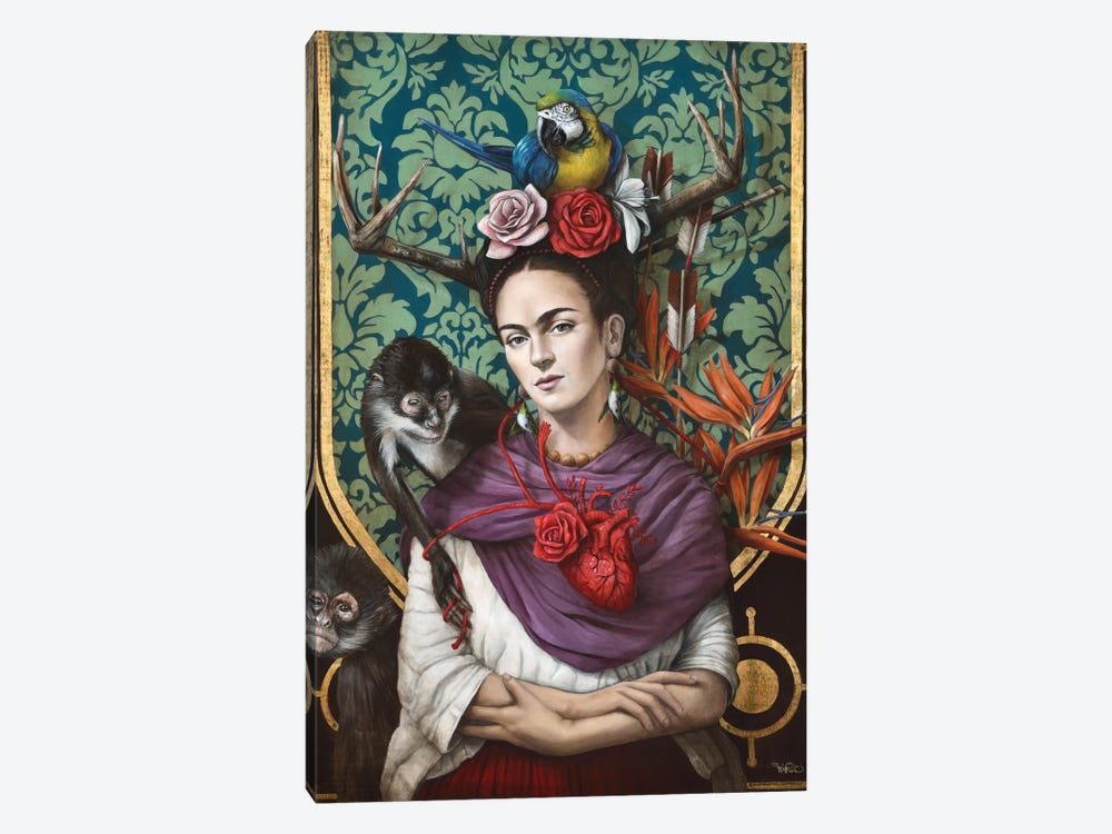 Hommage a Frida (A Tribute To Frida) I by Sophie Wilkins 1-piece Canvas Artwork