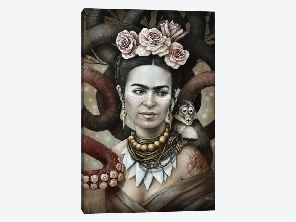 Hommage a Frida (A Tribute To Frida) II by Sophie Wilkins 1-piece Canvas Wall Art