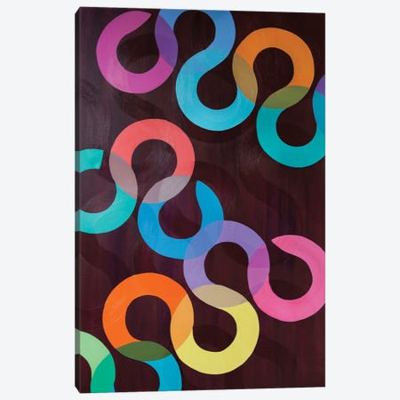 Colored Circles, Abstraction Canvas Print #SOV106} by Svetlana Saratova Canvas Art