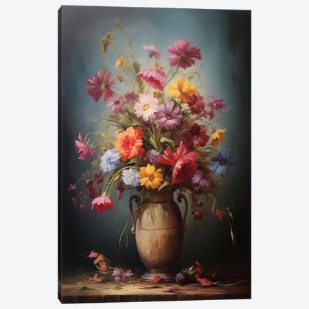 Bouquet Of Flowers In A Vase I Canvas Print #SOV168} by Svetlana Saratova Canvas Print