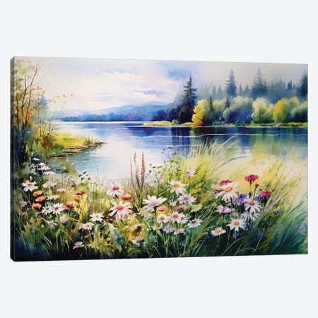 Lake II Canvas Print #SOV203} by Svetlana Saratova Canvas Wall Art