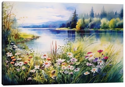 Lake II Canvas Art Print - Traditional Décor