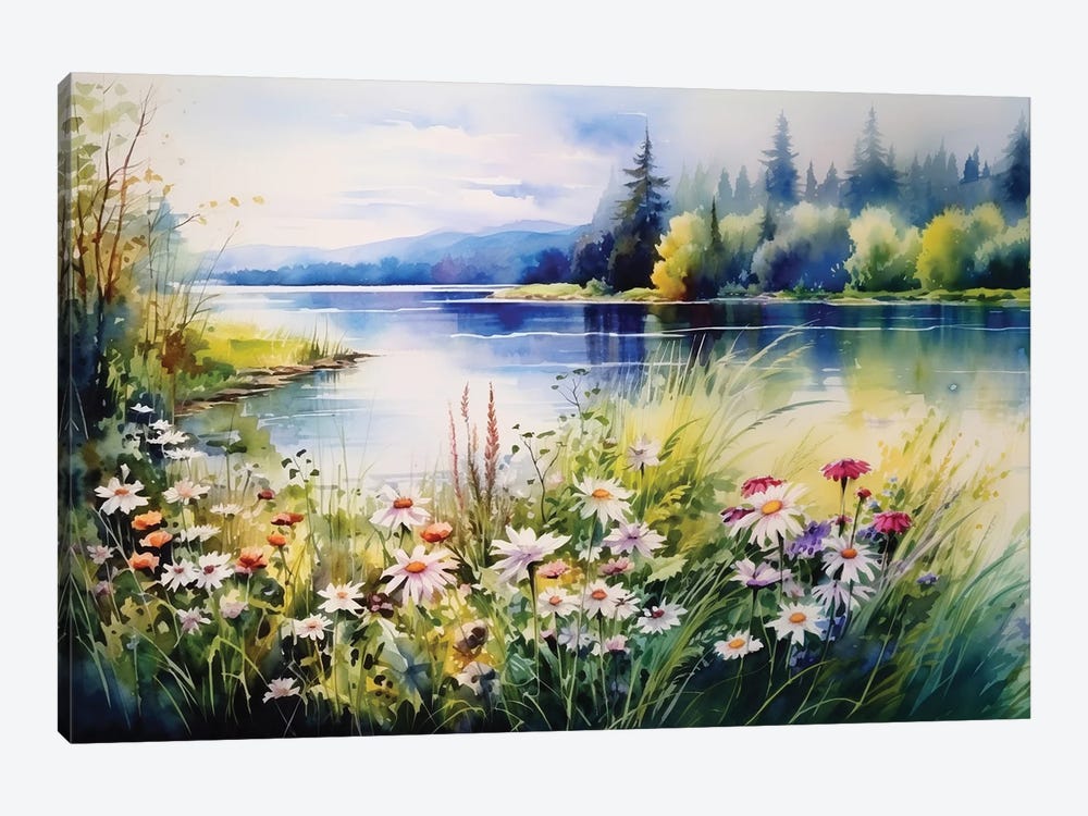 Lake II by Svetlana Saratova 1-piece Canvas Art Print