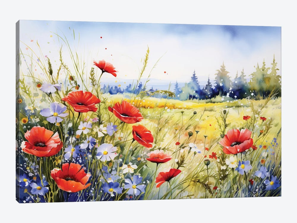 Poppy Field by Svetlana Saratova 1-piece Art Print