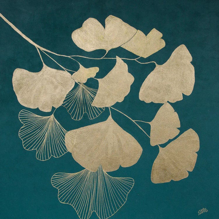 Golden Ginkgo Leaves