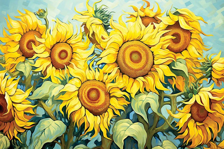 Sunflowers In The Style Of Van Gogh