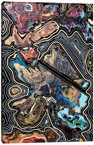 Collage Metamorphoses Canvas Art Print - Jewel Tones