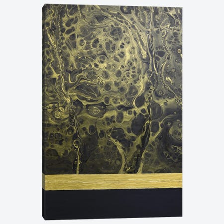 Black Gold Abstraction I Canvas Print #SOV4} by Svetlana Saratova Canvas Art Print