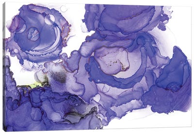 Abstraction, Lilac Violets Canvas Art Print - Svetlana Saratova