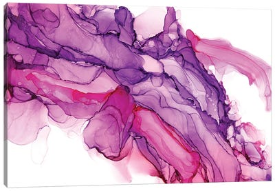 Pink And Lilac Abstraction Canvas Art Print - Svetlana Saratova