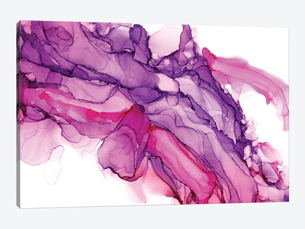 Pink And Lilac Abstraction by Svetlana Saratova 1-piece Canvas Artwork