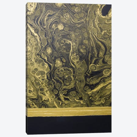 Black Gold Abstraction II Canvas Print #SOV5} by Svetlana Saratova Canvas Art Print