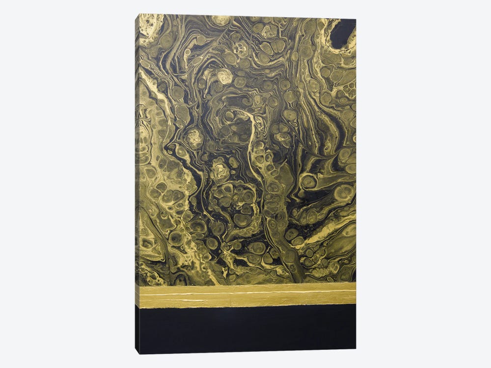 Black Gold Abstraction II by Svetlana Saratova 1-piece Canvas Art